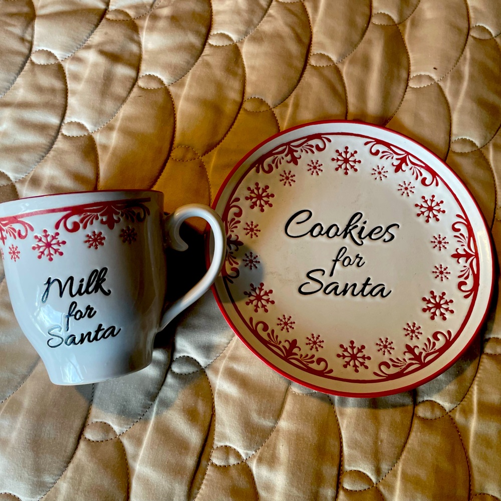 Santa mug & plate